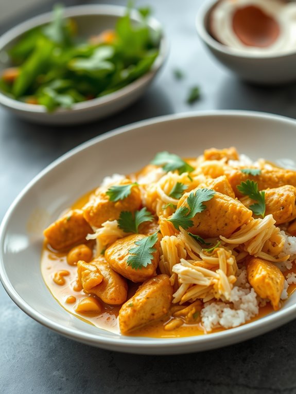 coconut infused chicken curry