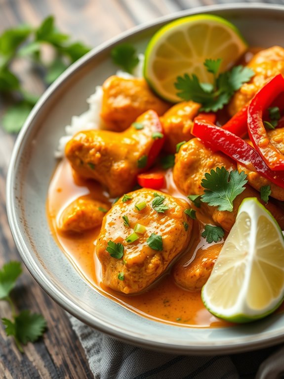 coconut infused chicken curry