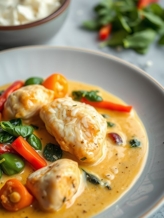 coconut infused chicken curry