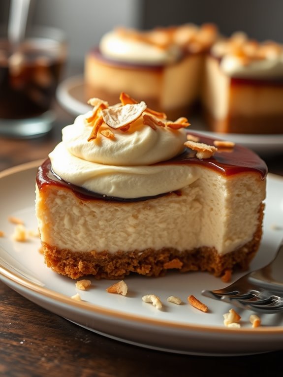 coconut infused espresso cheesecake