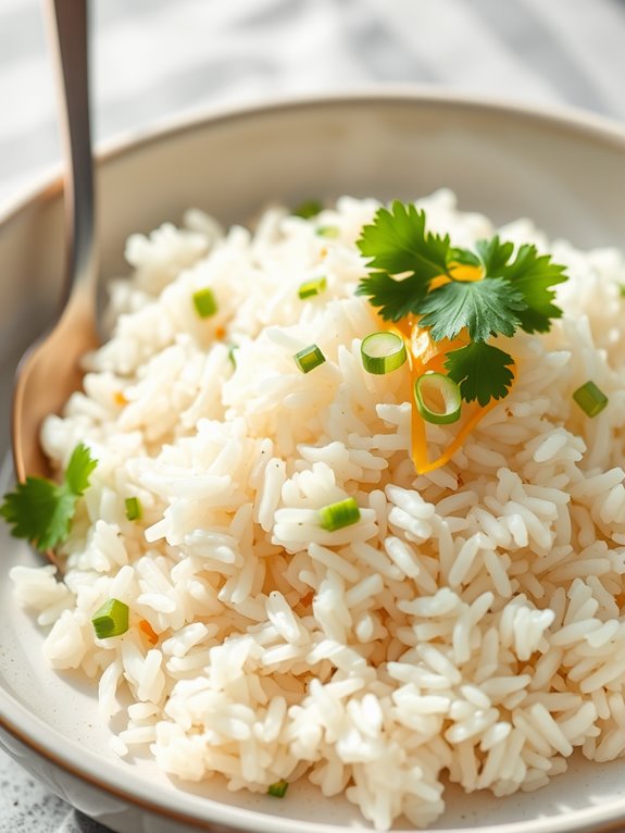 coconut infused fragrant rice