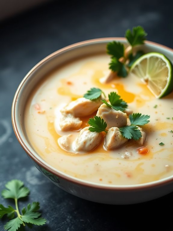 coconut lime chicken soup