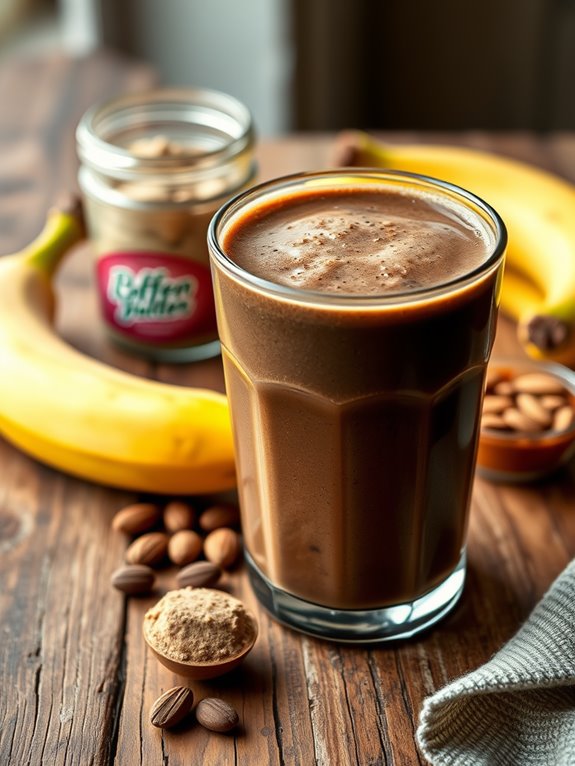 coffee infused protein smoothie