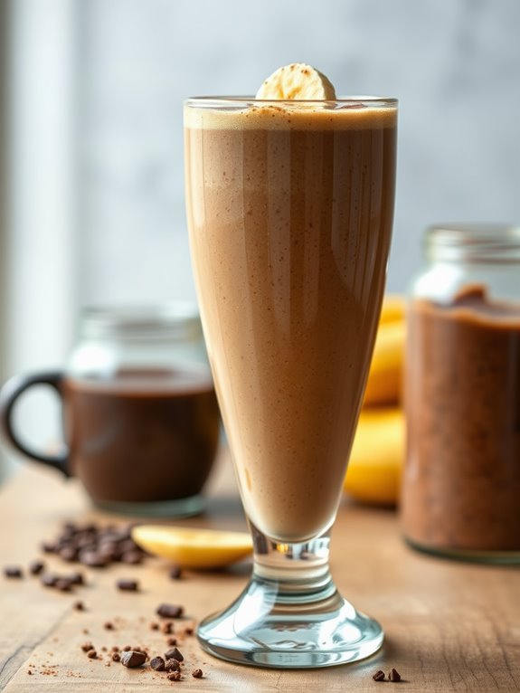 coffee infused protein smoothie