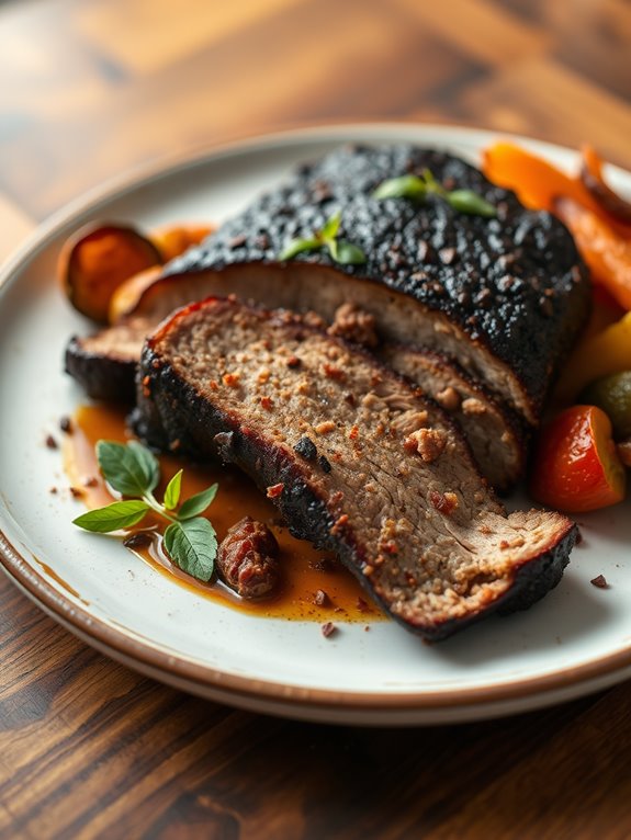 coffee rubbed smoked brisket