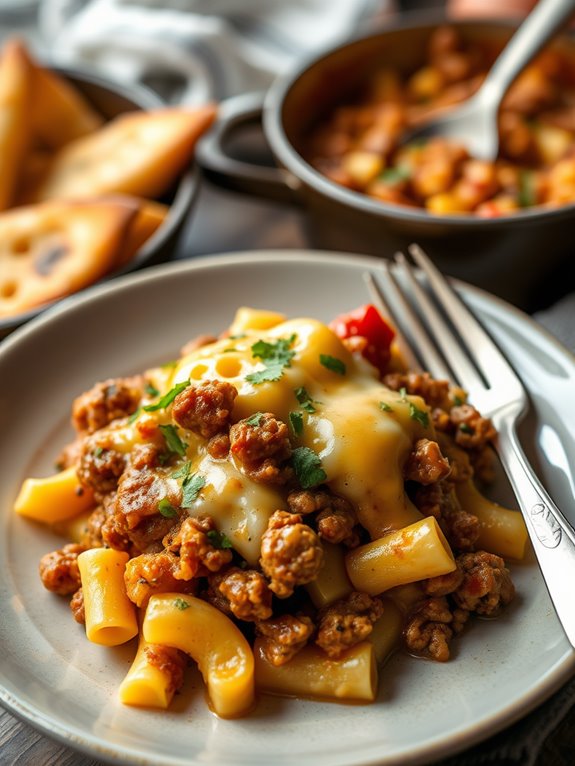 comforting cheesy pasta dish