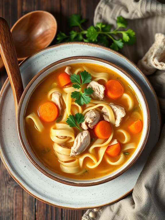 comforting homemade chicken soup