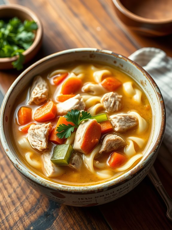 comforting homemade chicken soup