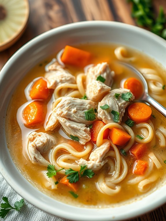 comforting homemade chicken soup