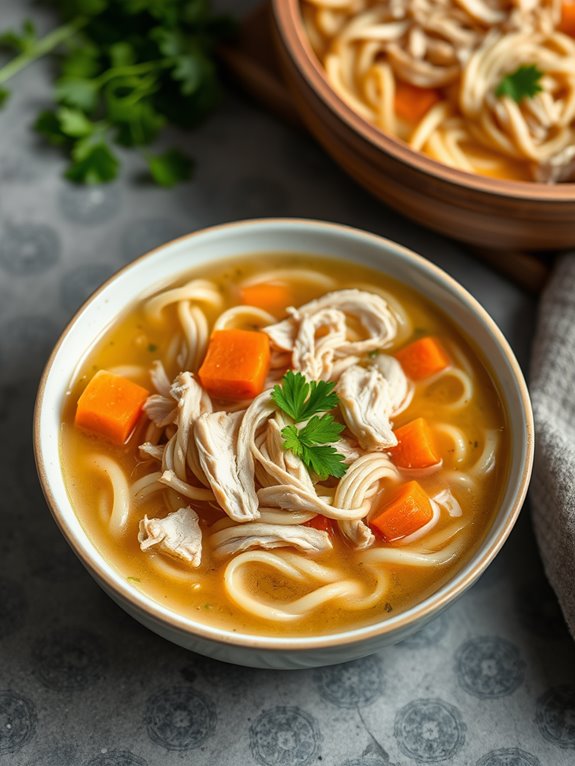 comforting homemade chicken soup