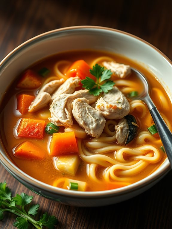 comforting homemade chicken soup