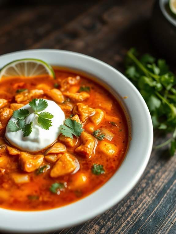 cozy fajita soup night