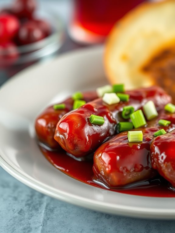 cranberry barbecue sausage appetizer