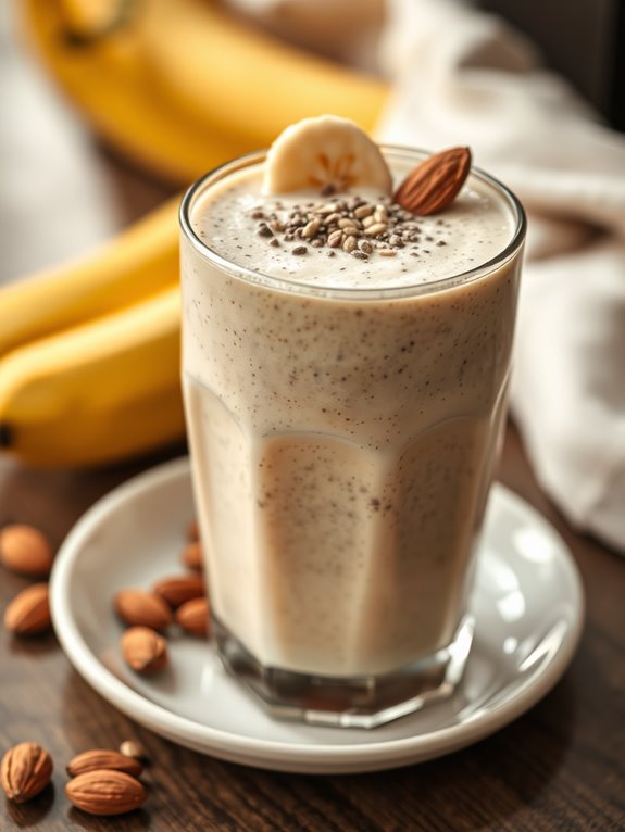 creamy almond chia smoothie