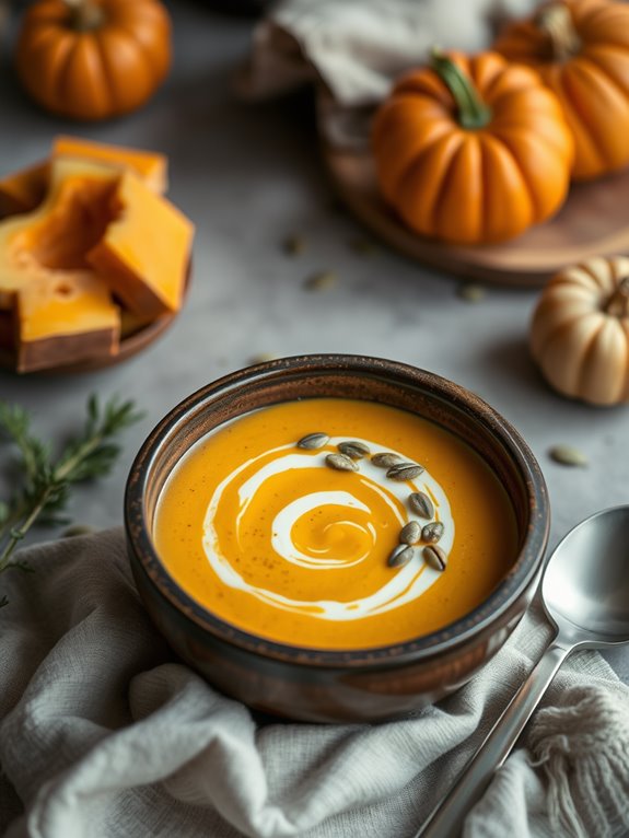 creamy autumn vegetable soup