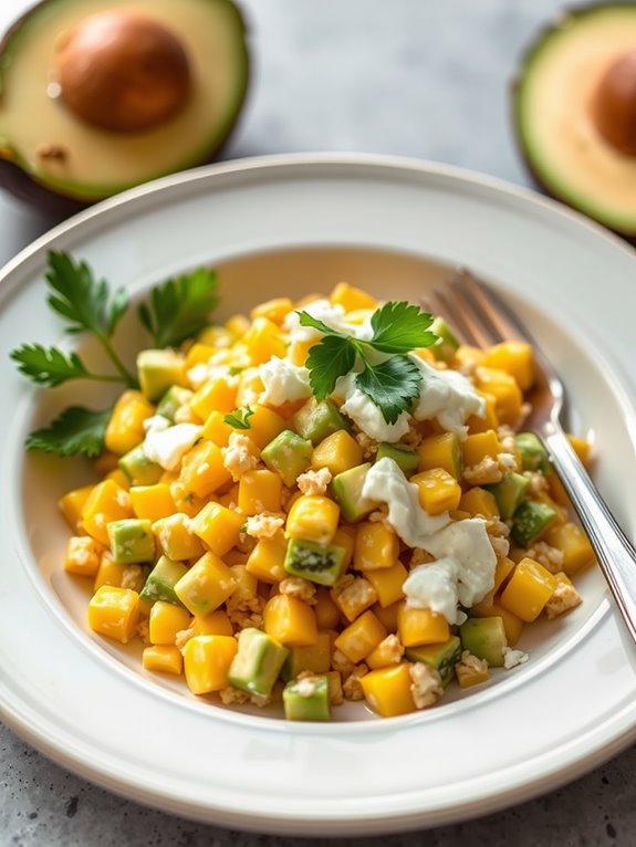 creamy avocado corn salad