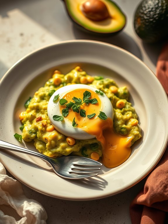 creamy avocado egg spread