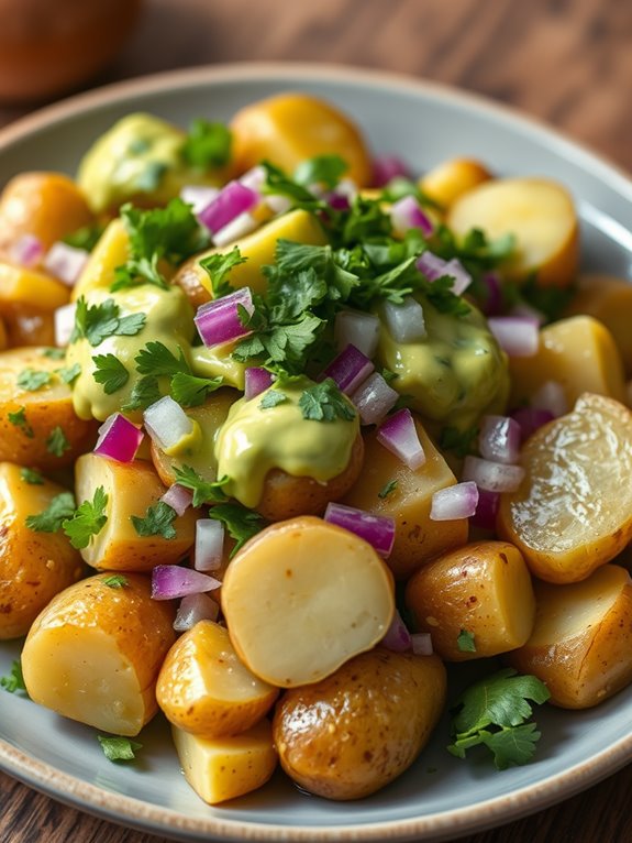 creamy avocado lime salad