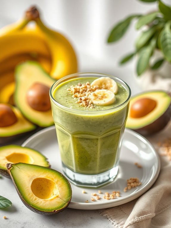 creamy avocado quinoa blend