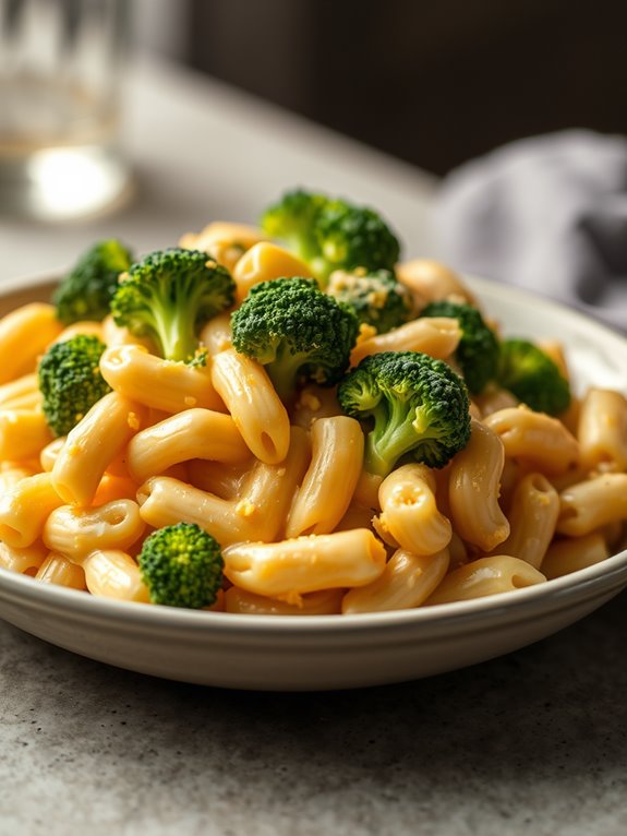 creamy broccoli cheese pasta