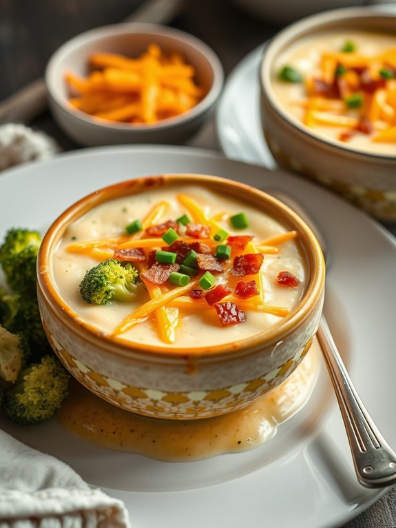 creamy broccoli cheese soup