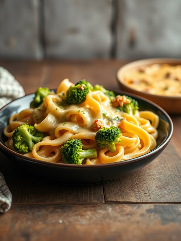 creamy broccoli pasta dish