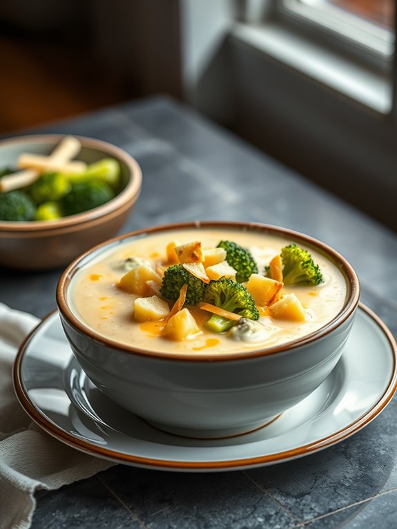 creamy broccoli potato soup