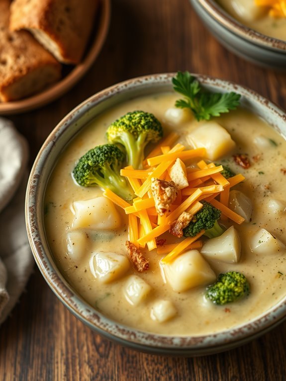 creamy broccoli potato soup