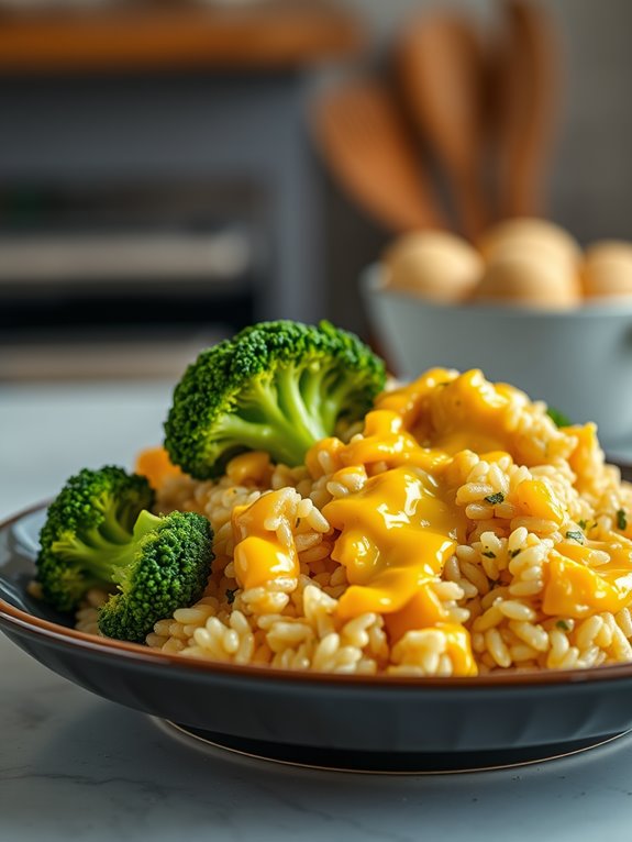 creamy broccoli rice casserole