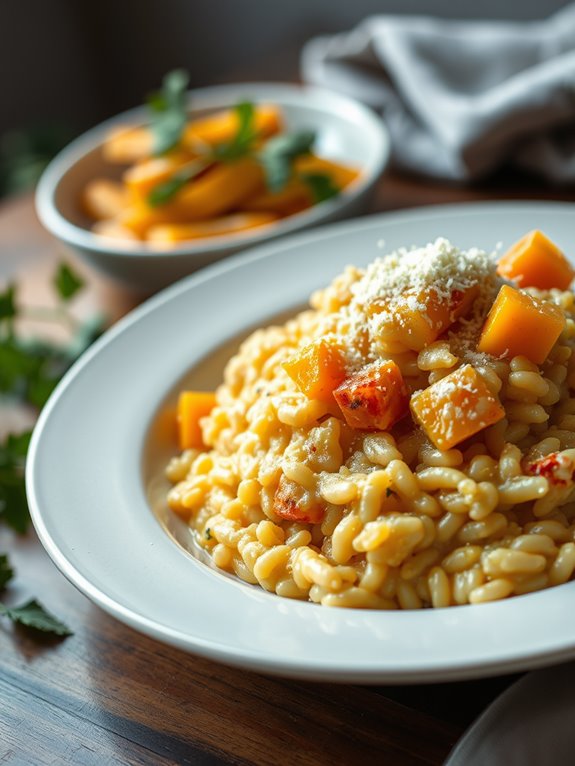 creamy butternut squash risotto