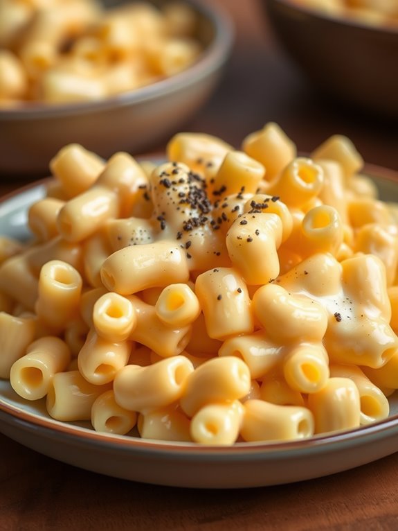 creamy cheese pasta dish