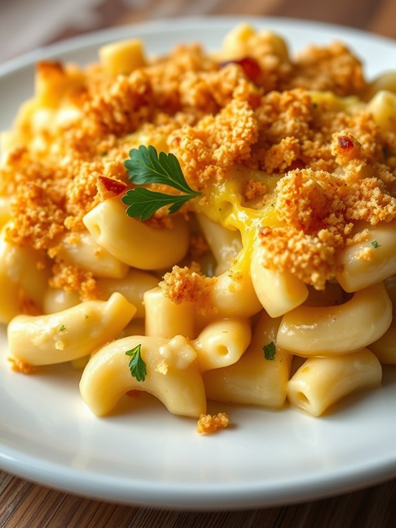 creamy cheesy pasta dish