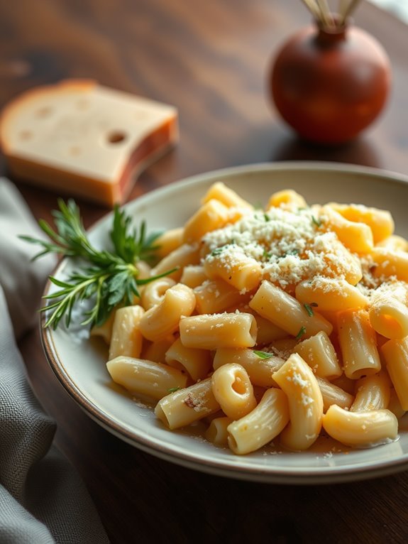 creamy cheesy pasta dish