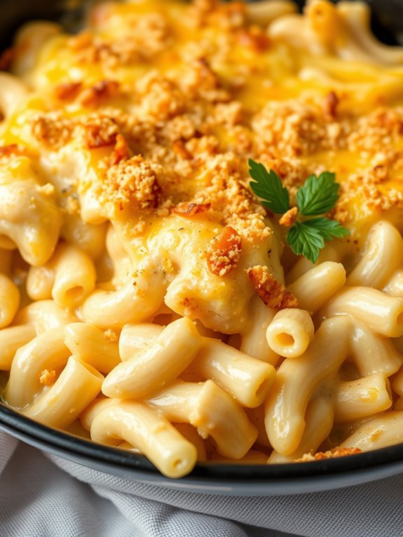 creamy cheesy pasta dish