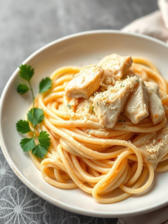 creamy chicken pasta dish