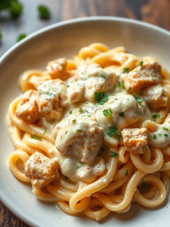 creamy chicken pasta dish