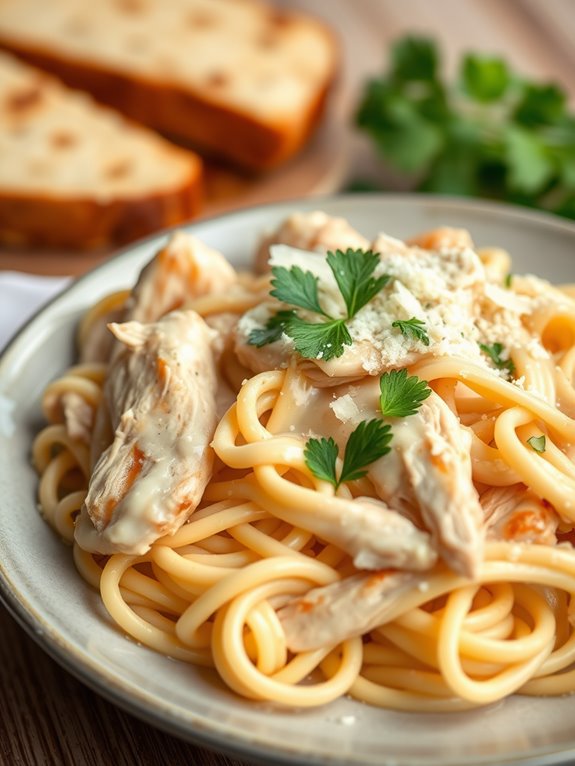 creamy chicken pasta dish