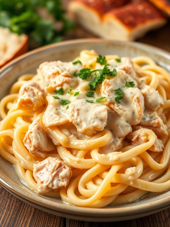 creamy chicken pasta dish