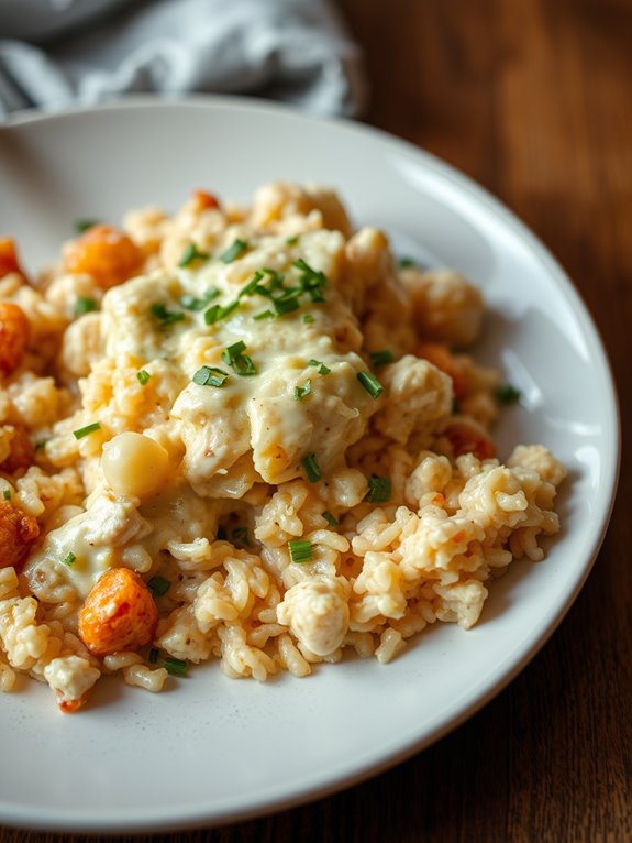 creamy chicken rice dish