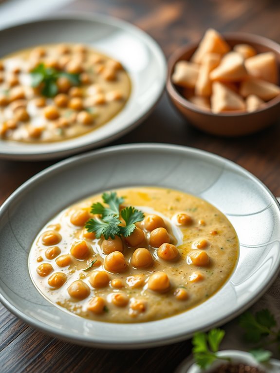 creamy chickpea coconut dish