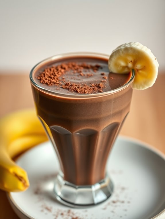 creamy chocolate avocado smoothie