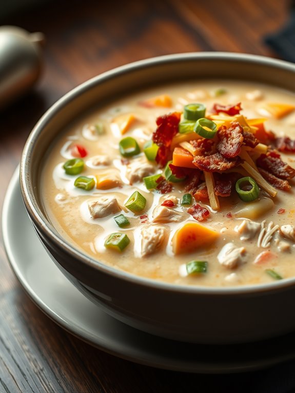 creamy comforting chicken soup