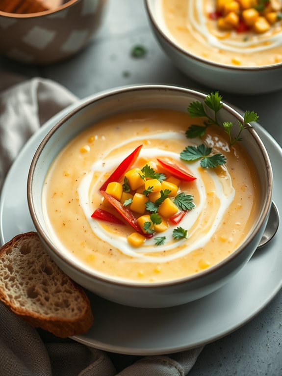 creamy corn soup recipe