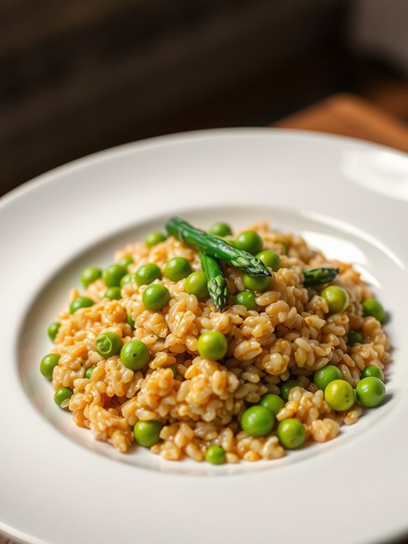 creamy farro risotto recipe