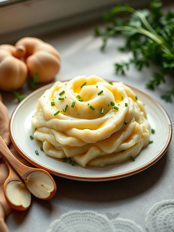 creamy garlic infused potatoes