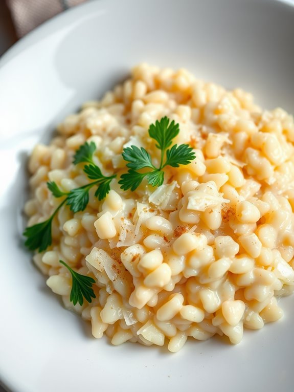 creamy garlic parmesan dish