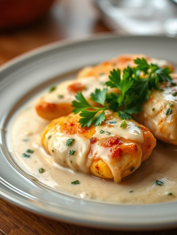 creamy garlic parmesan dish