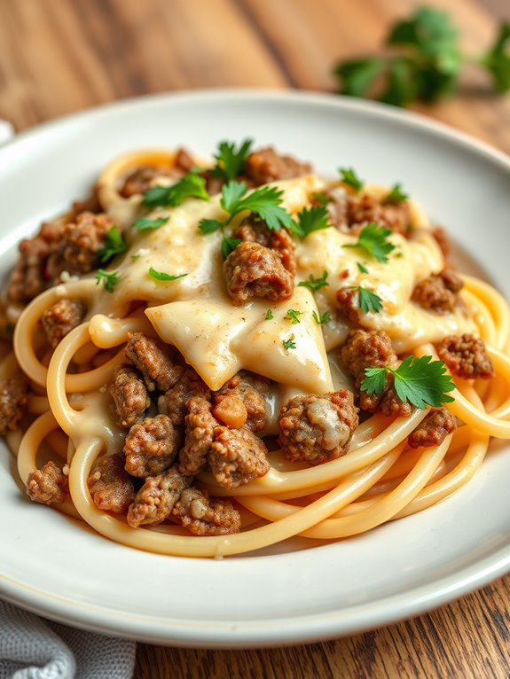 creamy garlic parmesan pasta