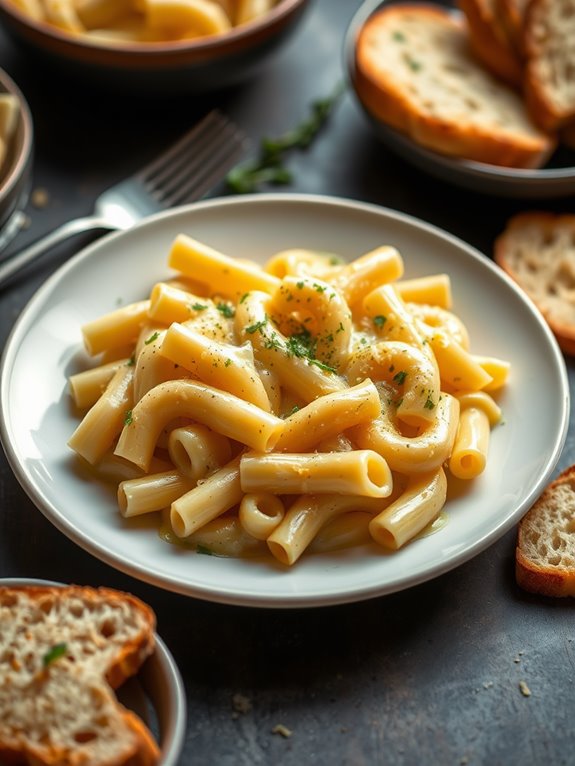 creamy garlic parmesan pasta