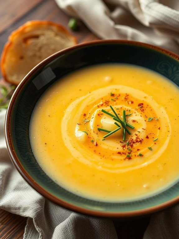 creamy garlic parmesan soup